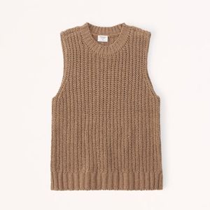Abercrombie & Fitch - NWT Easy Shaker Sweater Tank / Brown size small